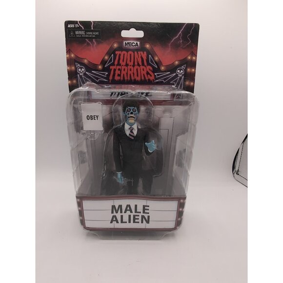 NECA - “They Live” - Toony Terrors - Male Alien (Reel Toys) Action Figure - Picture 1 of 2